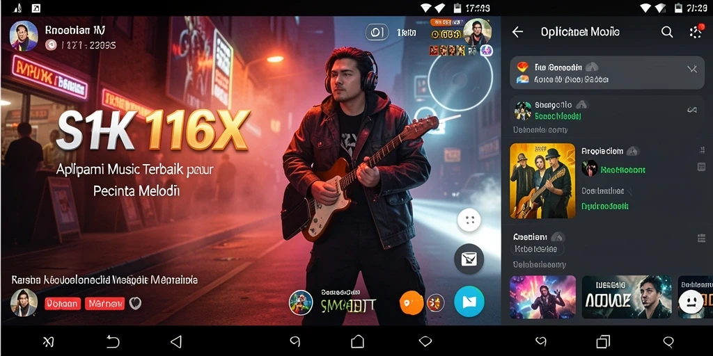 Tampilan menarik saat bermain game musik 116X.