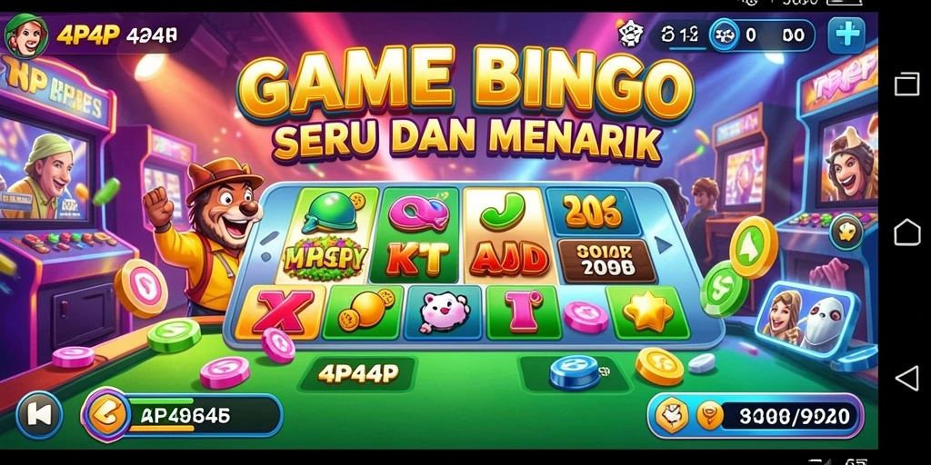 Tampilan gameplay seru dari Bingo di 4P4P.