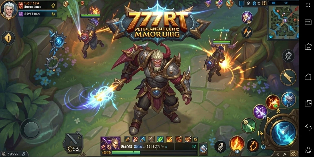 Tampilan gameplay epik dalam dunia MMORPG 777RT.