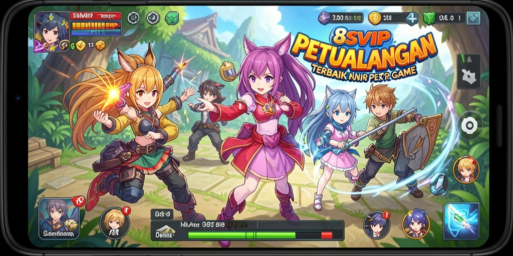 Screenshot utama 8SVIP menampilkan aksi seru dalam dunia Anime.