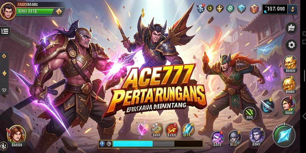 Tampilan gameplay ACE777 yang mendakikan dan penuh aksi Fighting.
