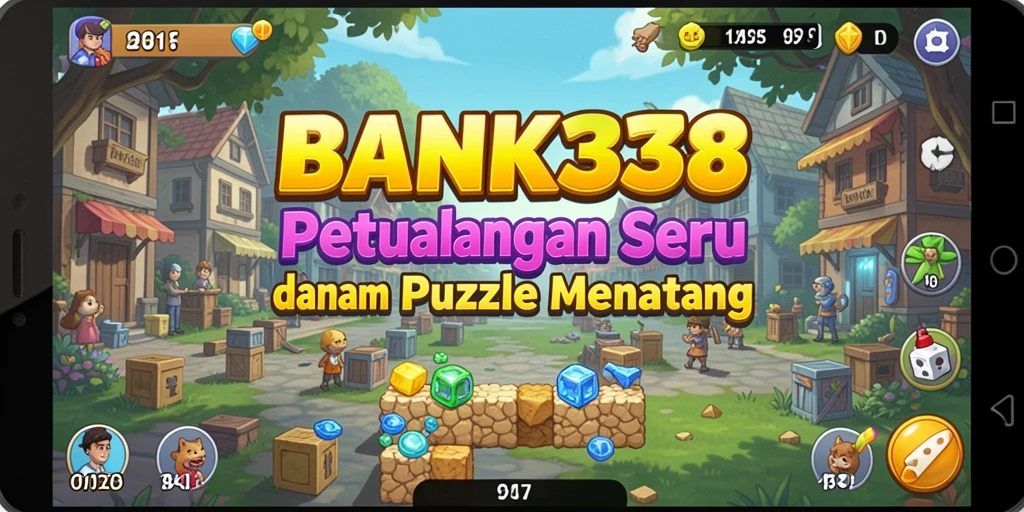 Tampilan gameplay seru di BANK338 dengan berbagai puzzle menantang.