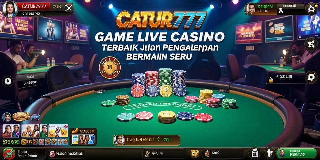 Tampilan antarmuka gameplay Live Casino yang menarik dan interaktif.