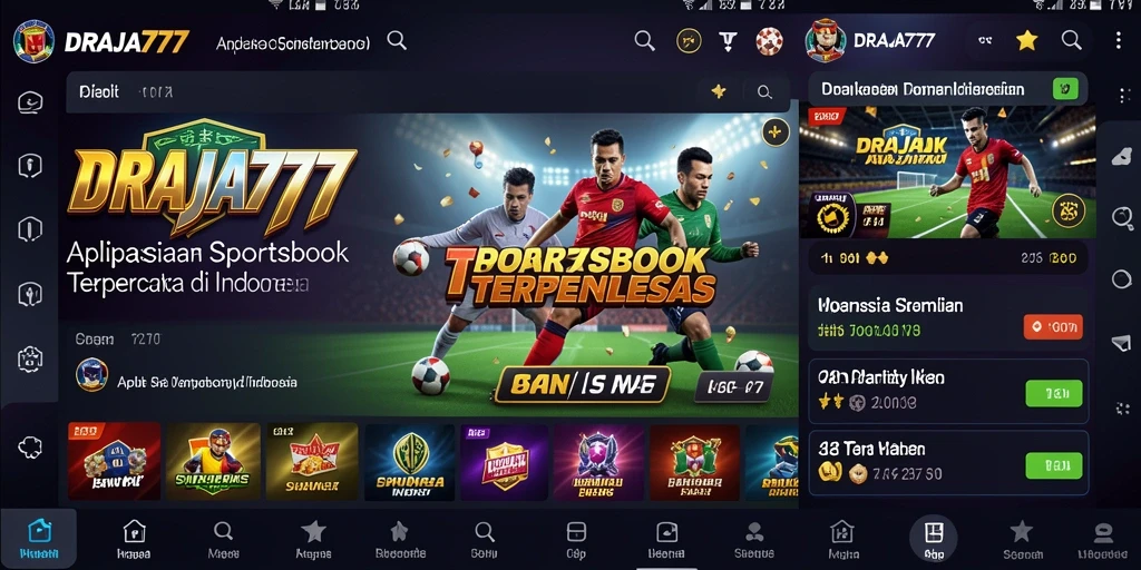 Tampilan dinamis dan menarik dari gameplay DRAJA777 yang menawarkan taruhan olahraga.