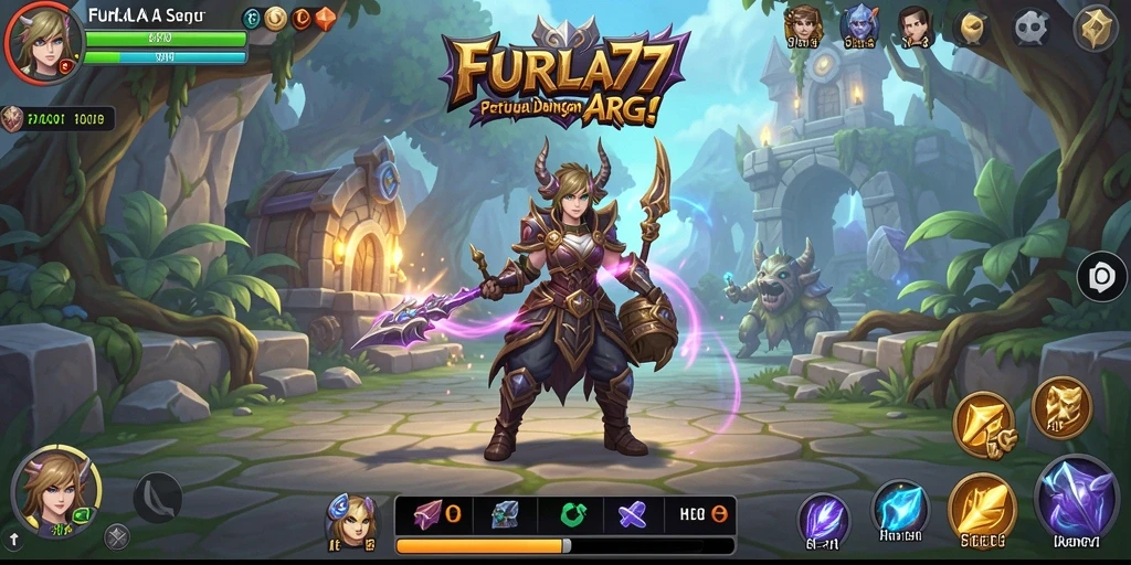 Tampilan dinamis gameplay FURLA77 dalam pertempuran seru.