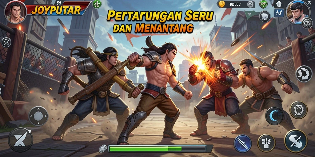 Tampilan gameplay seru dari JOYPUTAR yang memukau.