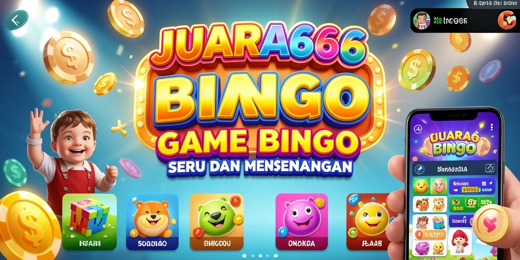Screenshot utama JUARA666 menampilkan gameplay seru Bingo.