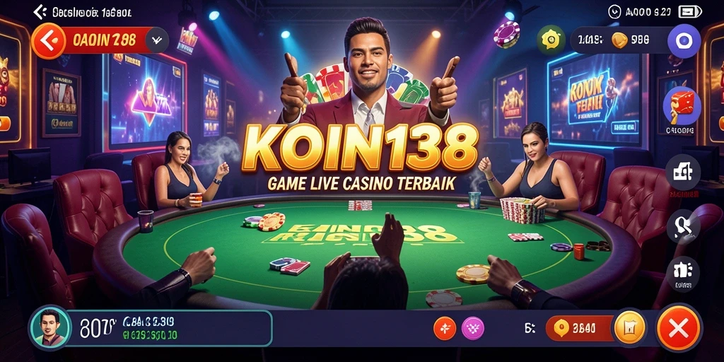 Tampilan gameplay menarik KOIN138 dengan dealer langsung dan permainan seru.