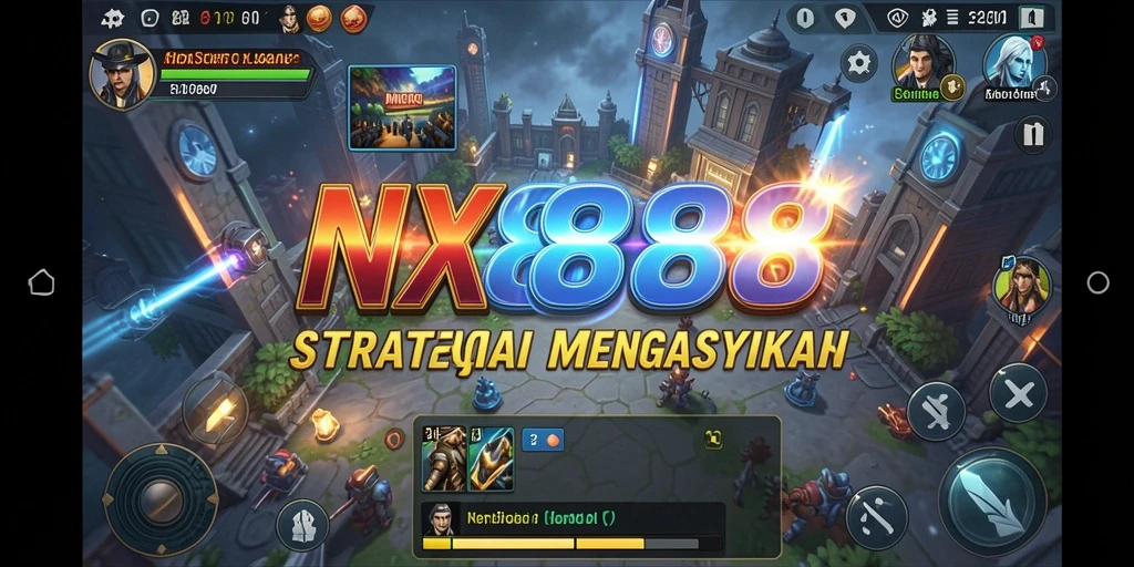 Tangkapan layar gameplay NX888 yang menunjukkan aksi strategi yang mendebarkan.