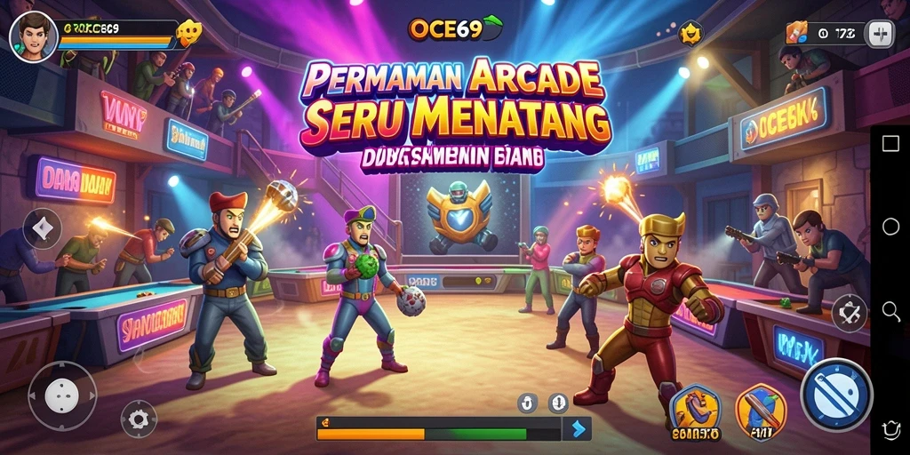 Tampilan screenshot OCE69 yang menunjukkan gameplay arcade yang seru.