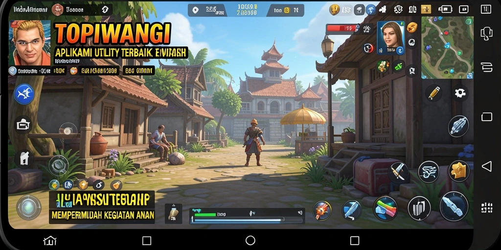 Tampilan antarmuka utama TOPIWANGI yang menarik dan fungsional.